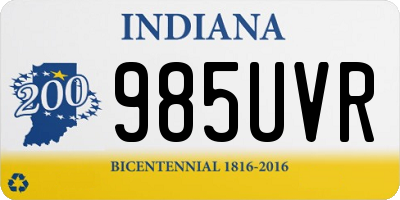 IN license plate 985UVR