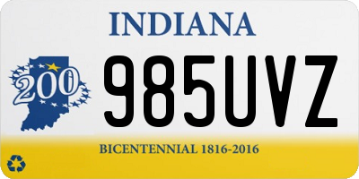 IN license plate 985UVZ