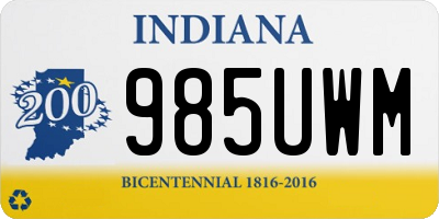 IN license plate 985UWM
