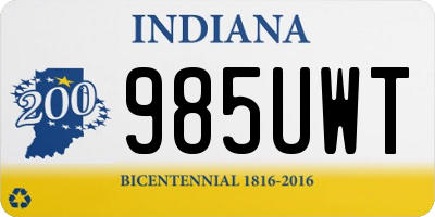 IN license plate 985UWT