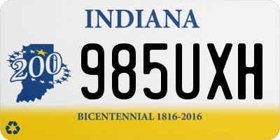 IN license plate 985UXH