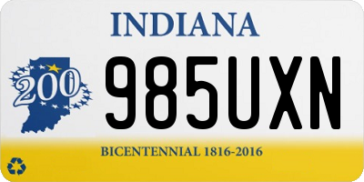 IN license plate 985UXN