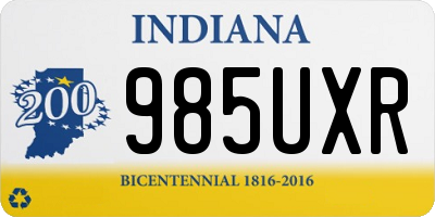 IN license plate 985UXR