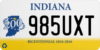 IN license plate 985UXT