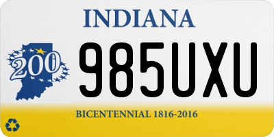 IN license plate 985UXU