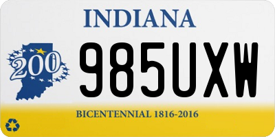 IN license plate 985UXW