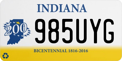 IN license plate 985UYG