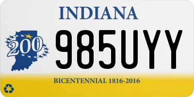 IN license plate 985UYY