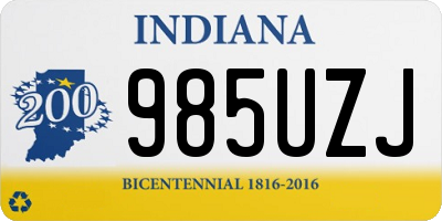 IN license plate 985UZJ