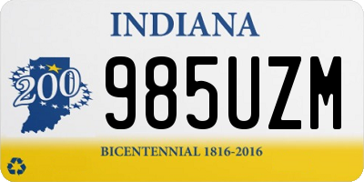 IN license plate 985UZM