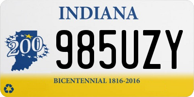 IN license plate 985UZY