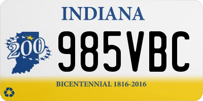 IN license plate 985VBC