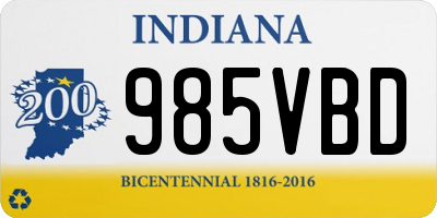 IN license plate 985VBD