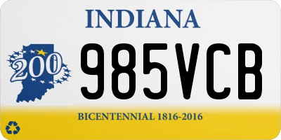 IN license plate 985VCB