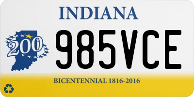 IN license plate 985VCE