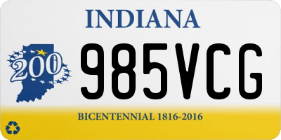 IN license plate 985VCG