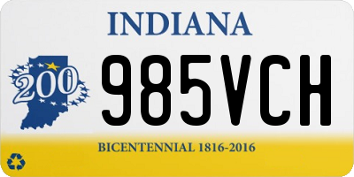 IN license plate 985VCH