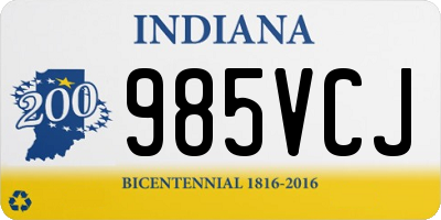 IN license plate 985VCJ