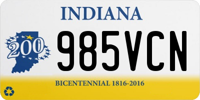 IN license plate 985VCN