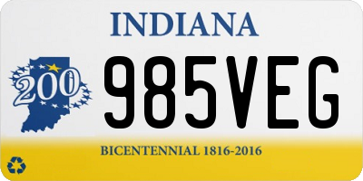 IN license plate 985VEG