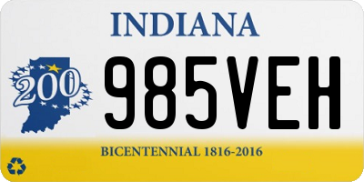 IN license plate 985VEH