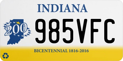 IN license plate 985VFC