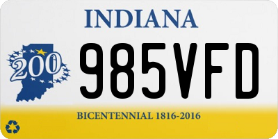 IN license plate 985VFD