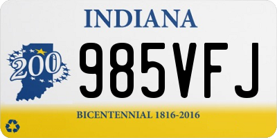 IN license plate 985VFJ