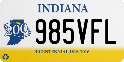 IN license plate 985VFL