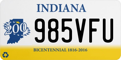 IN license plate 985VFU