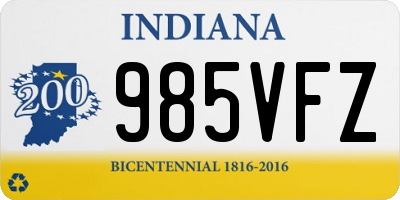 IN license plate 985VFZ