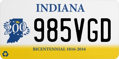 IN license plate 985VGD