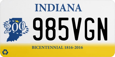 IN license plate 985VGN