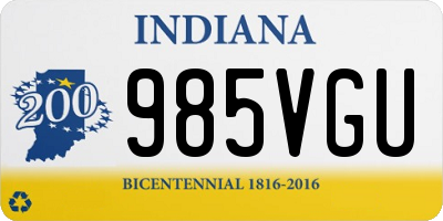 IN license plate 985VGU