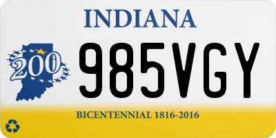 IN license plate 985VGY