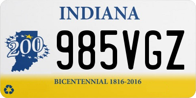 IN license plate 985VGZ