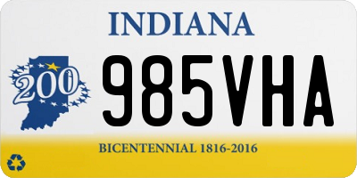 IN license plate 985VHA