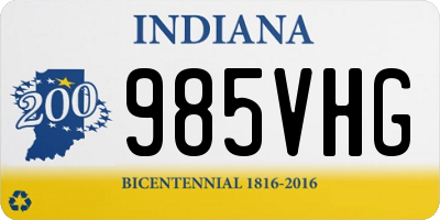 IN license plate 985VHG