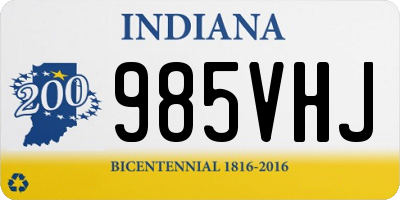 IN license plate 985VHJ