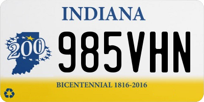 IN license plate 985VHN