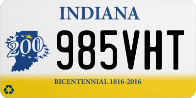 IN license plate 985VHT