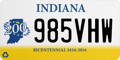 IN license plate 985VHW