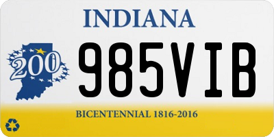 IN license plate 985VIB