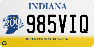 IN license plate 985VIQ