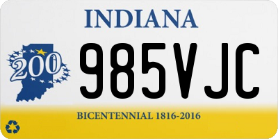 IN license plate 985VJC