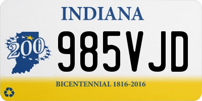 IN license plate 985VJD