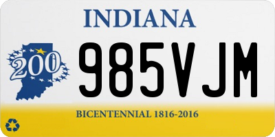 IN license plate 985VJM