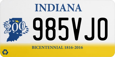 IN license plate 985VJO