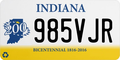 IN license plate 985VJR