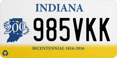 IN license plate 985VKK
